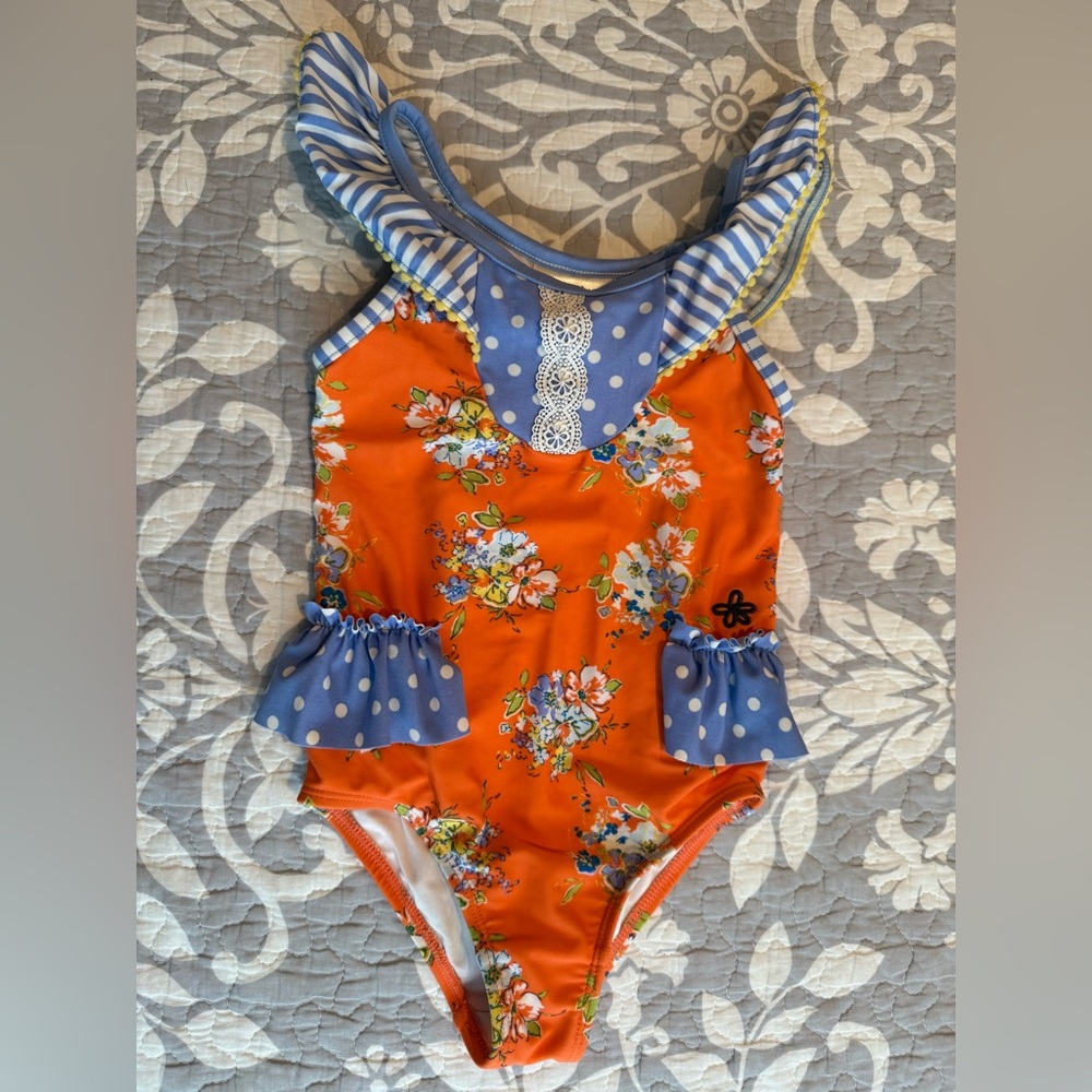 Matilda Jane - Orange Floral Swim
